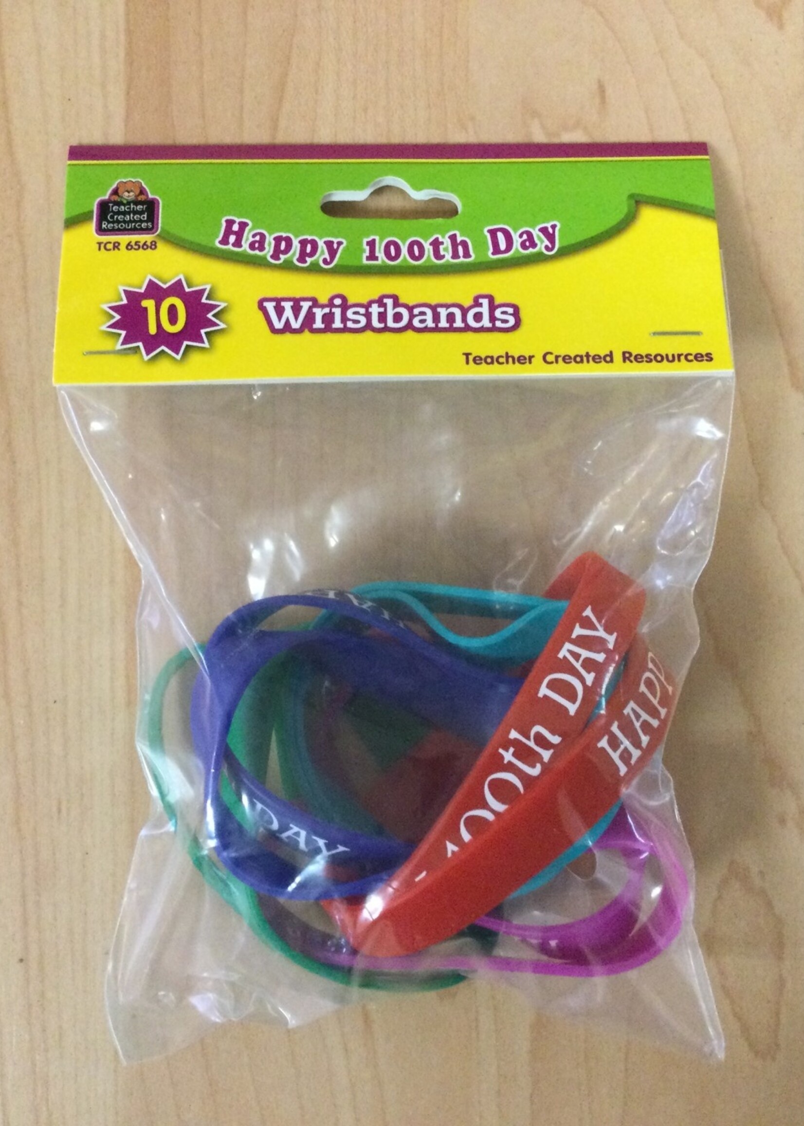 Happy 100th Day Wristbands 10pc