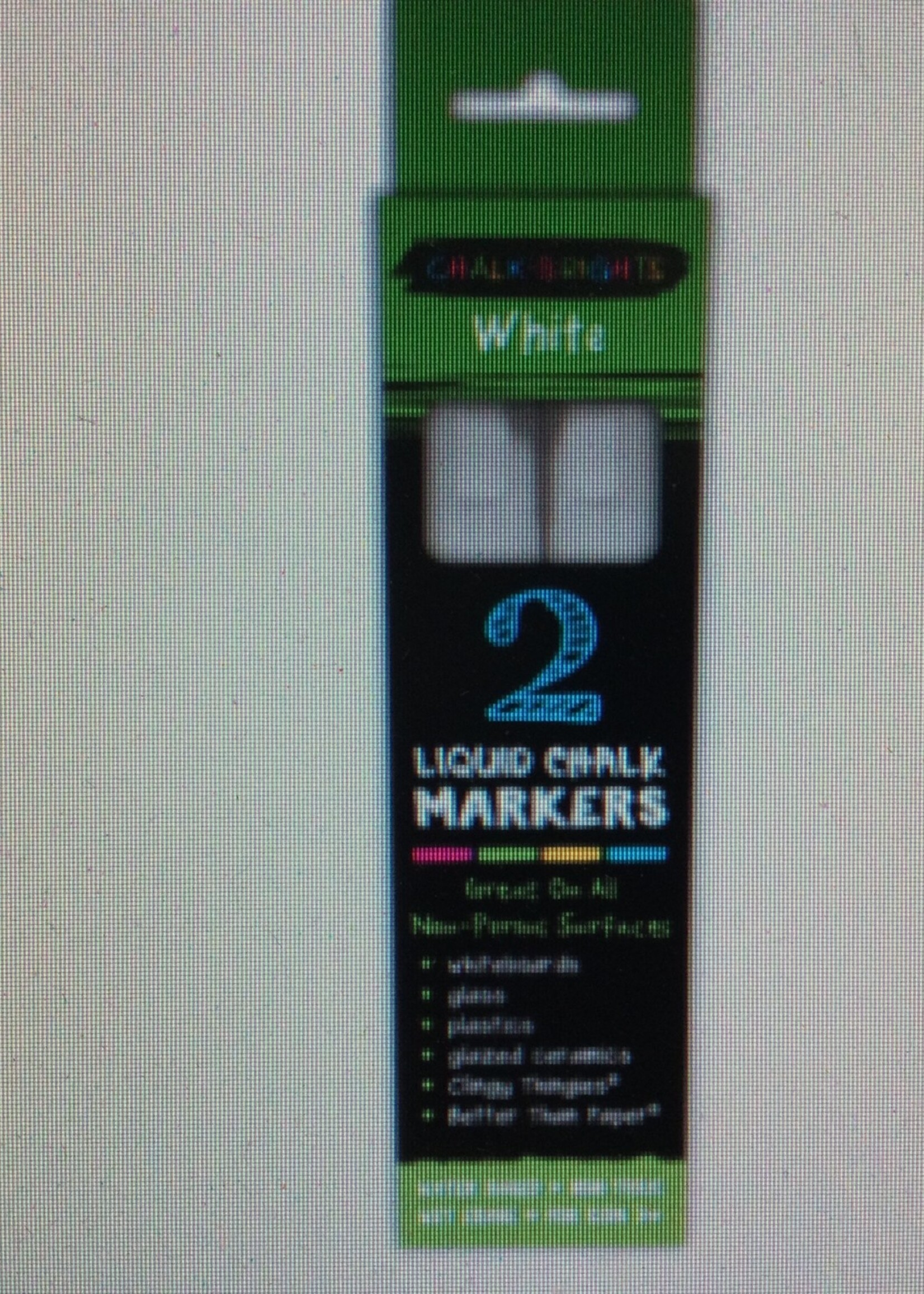 White Liquid Chalk Markers 2pk