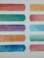Watercolor Labels Nonadhesive 120pc