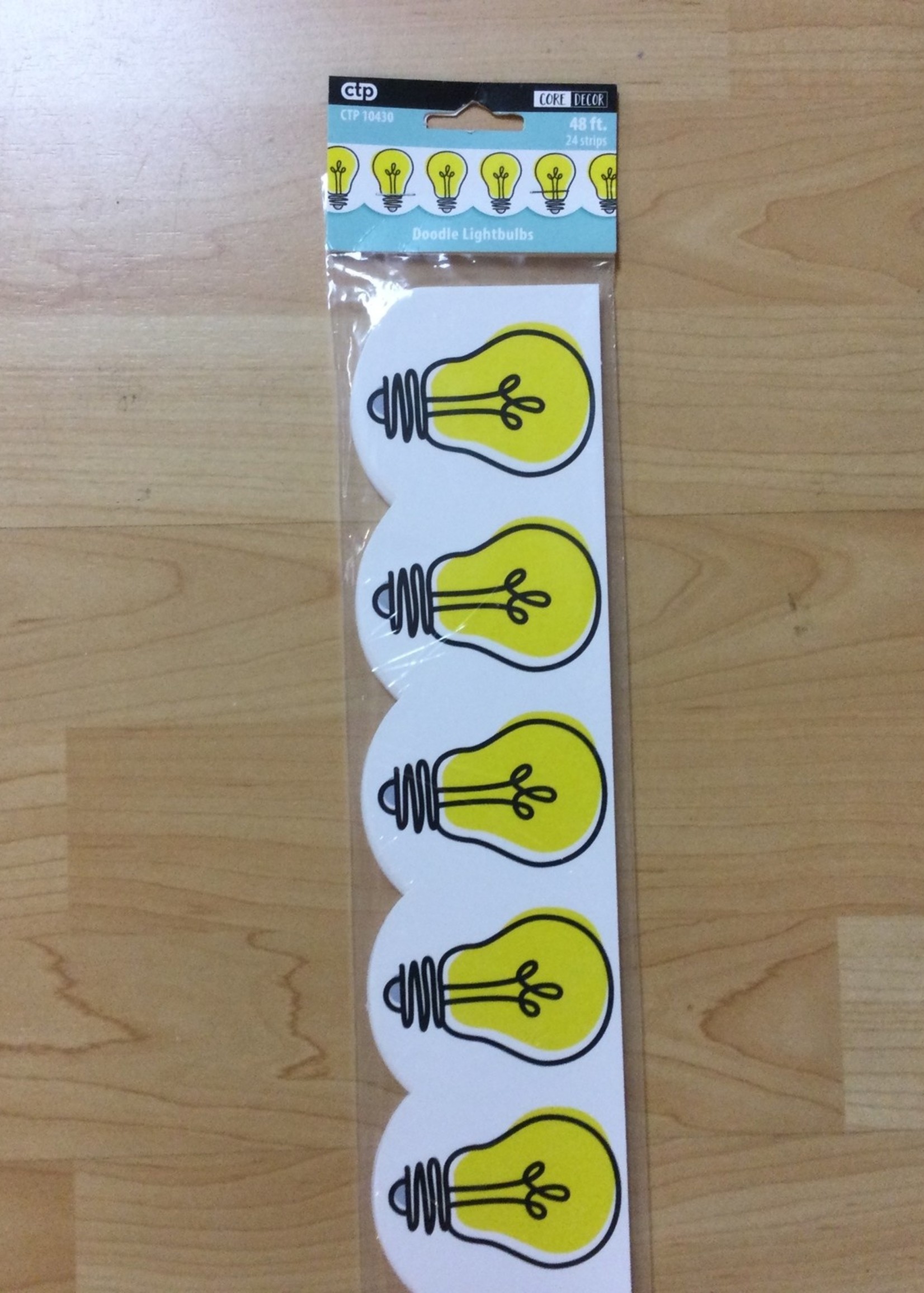 Doodle Lightbulbs EZ Border 48'