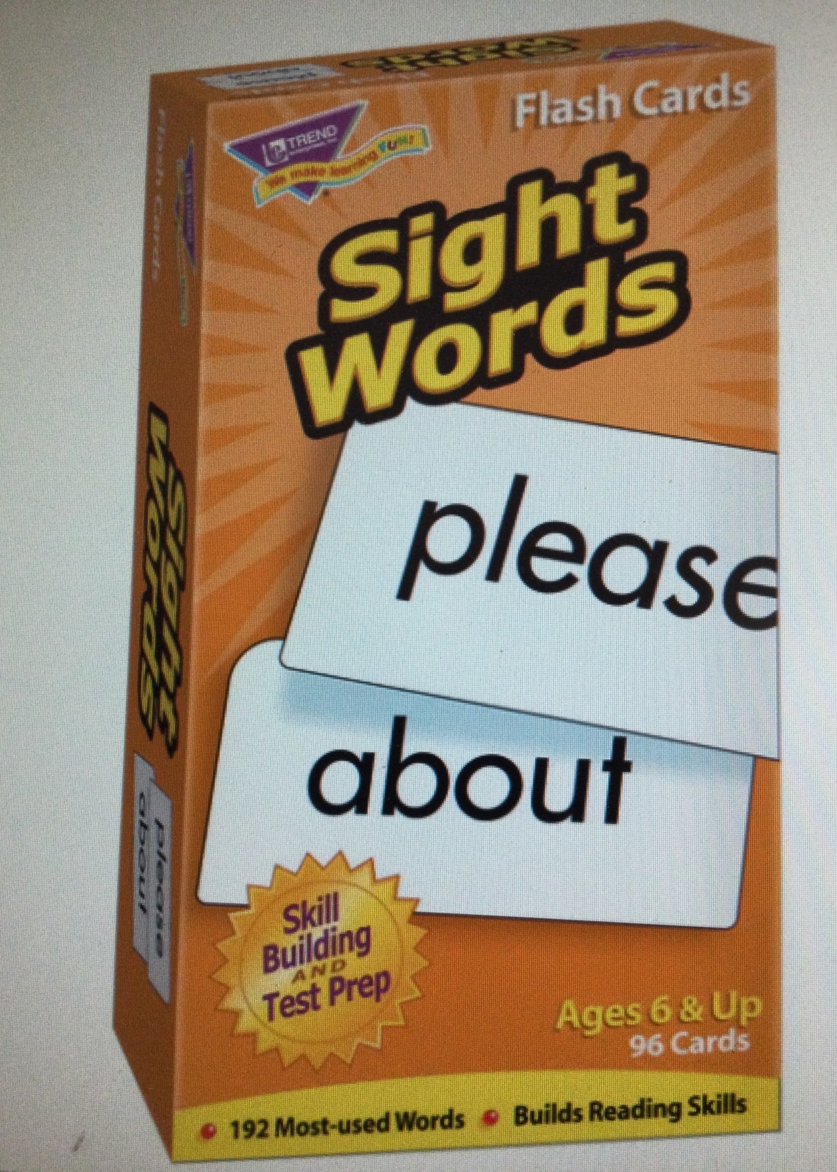 Sight Words Flash Cards 96pc