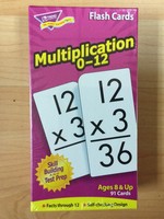 Multiplication 0-12 Flash Cards