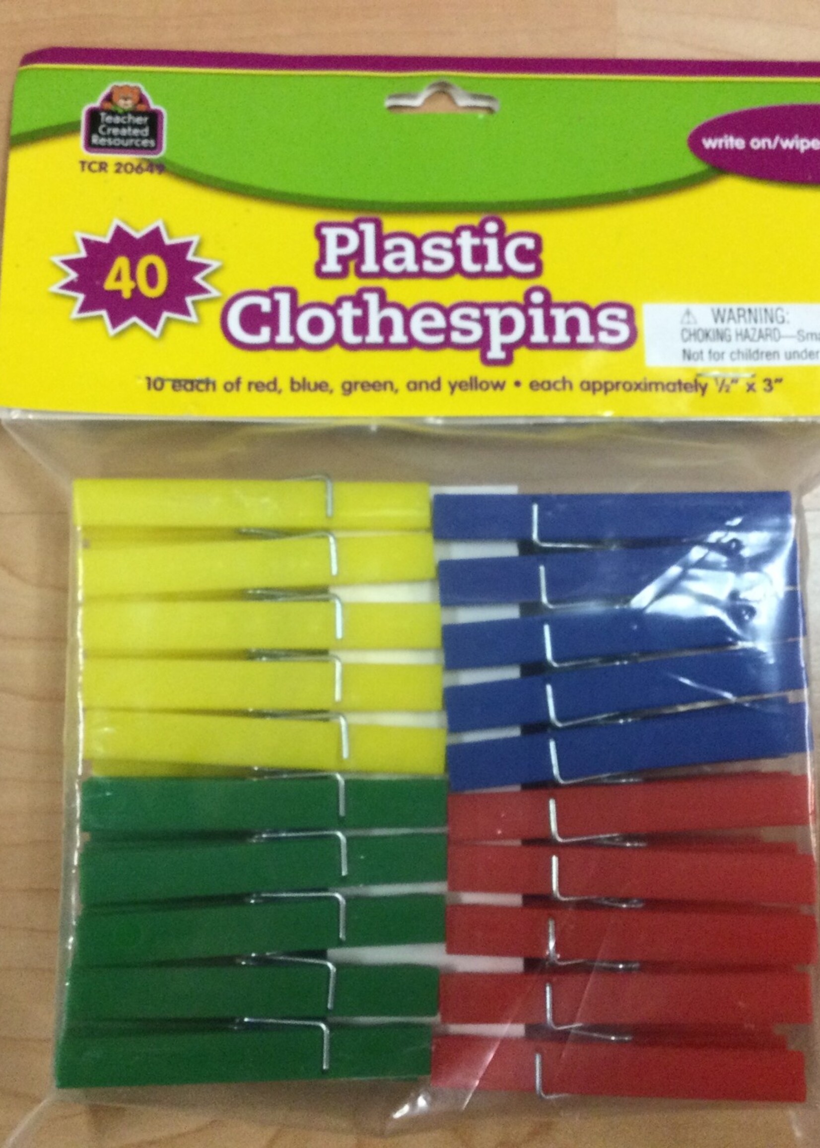 Plastic Clothespins 40pk