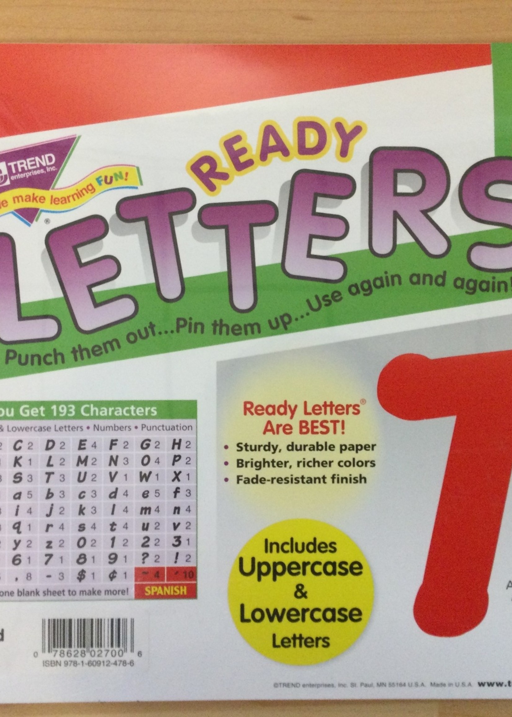 Red 4" Italic Letter Combo Pack 193pc