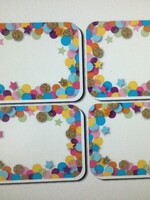 Confetti Non-Magnetic Erasers