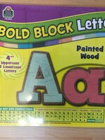 Painted Wood 4" Bold Block Letters 230pc