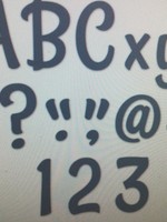 Stylish Charcoal Gray 4" Letters 235pc