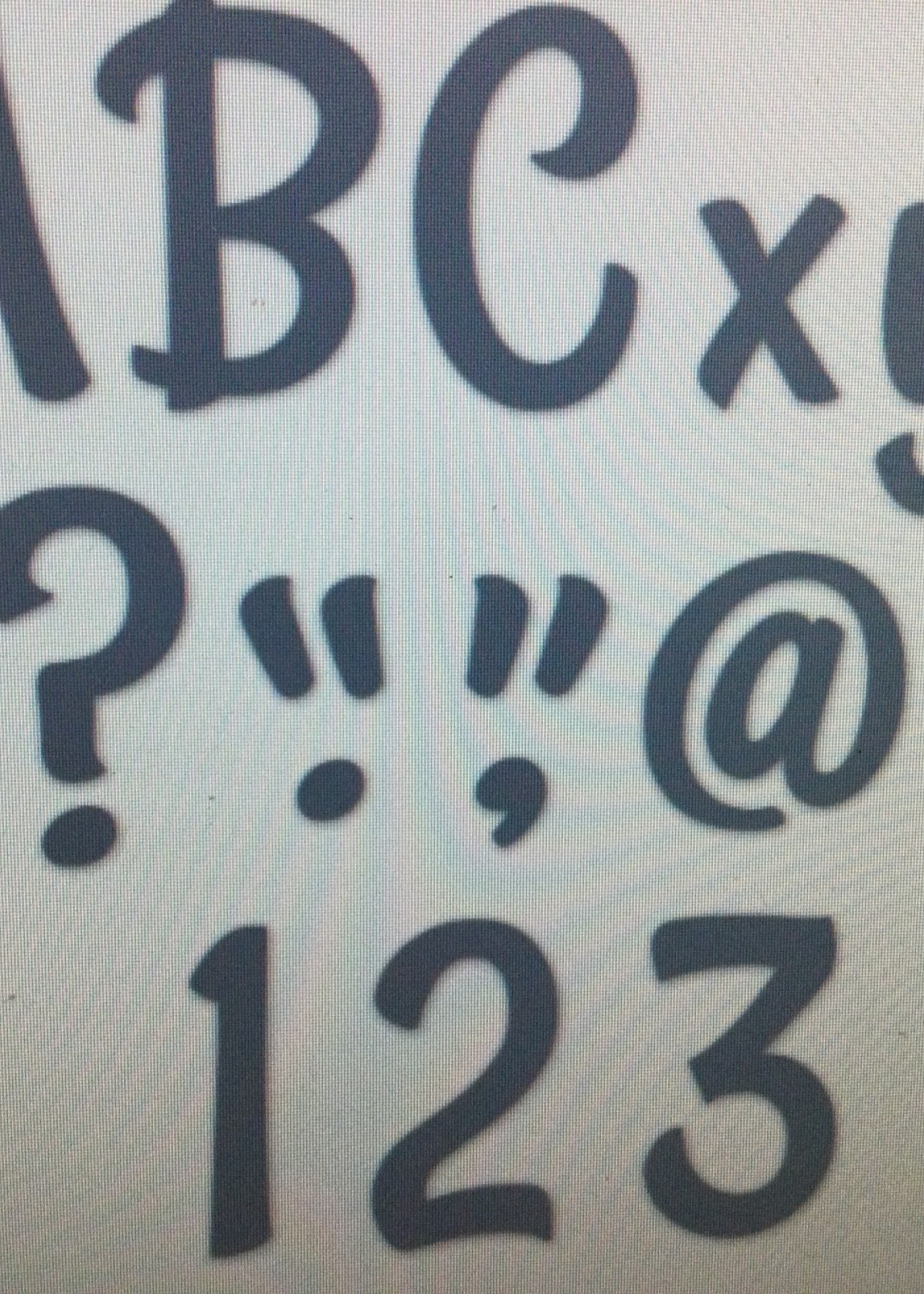 Stylish Charcoal Gray 4" Letters