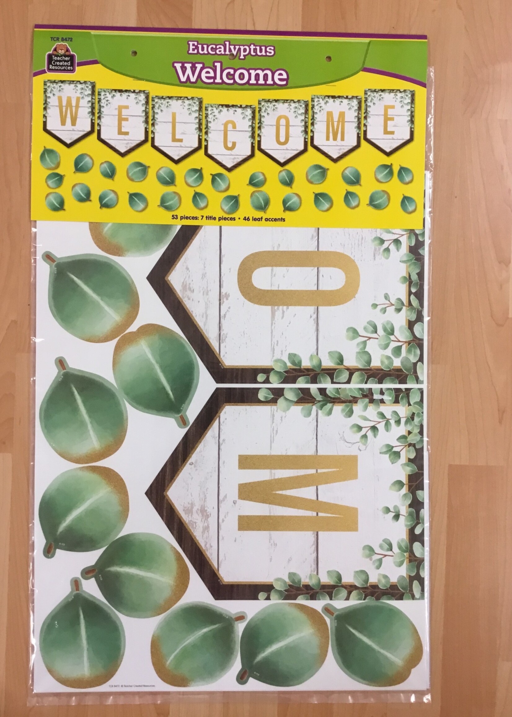 Eucalyptus Welcome Bulletin Board Set