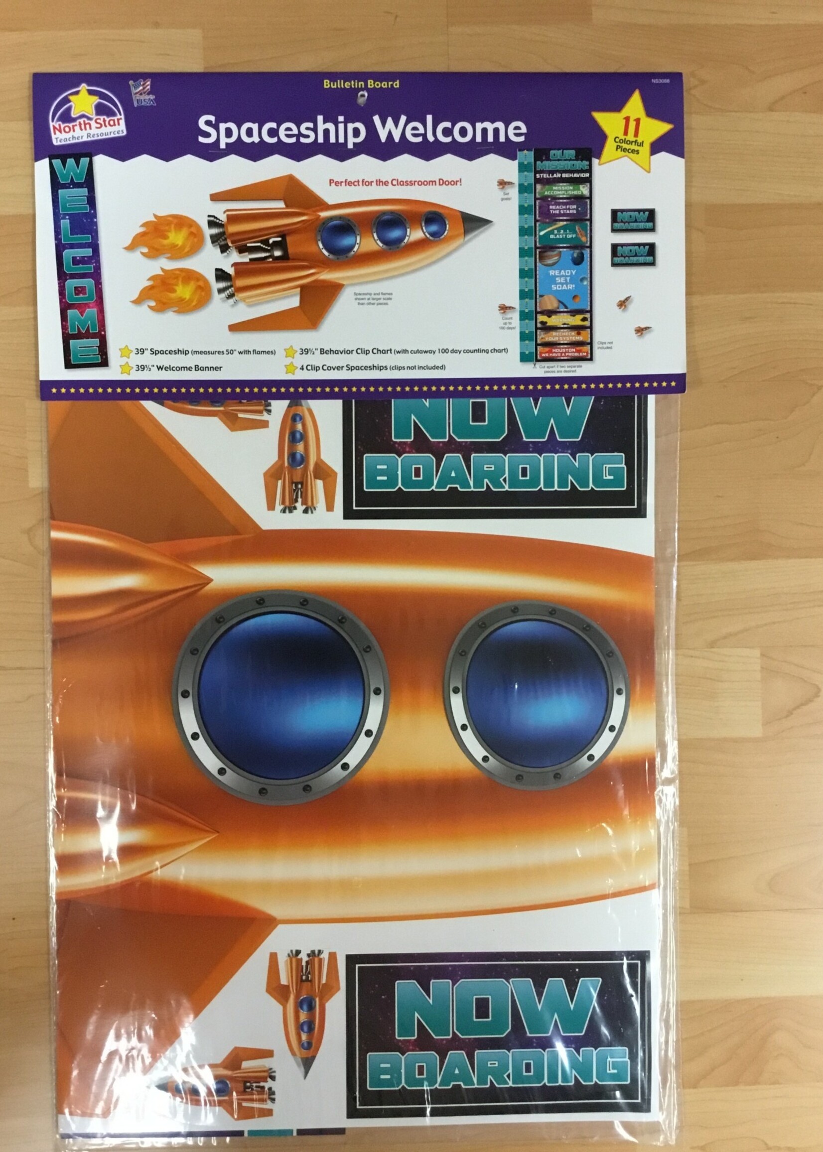 Spaceship Welcome Bulletin Board Set