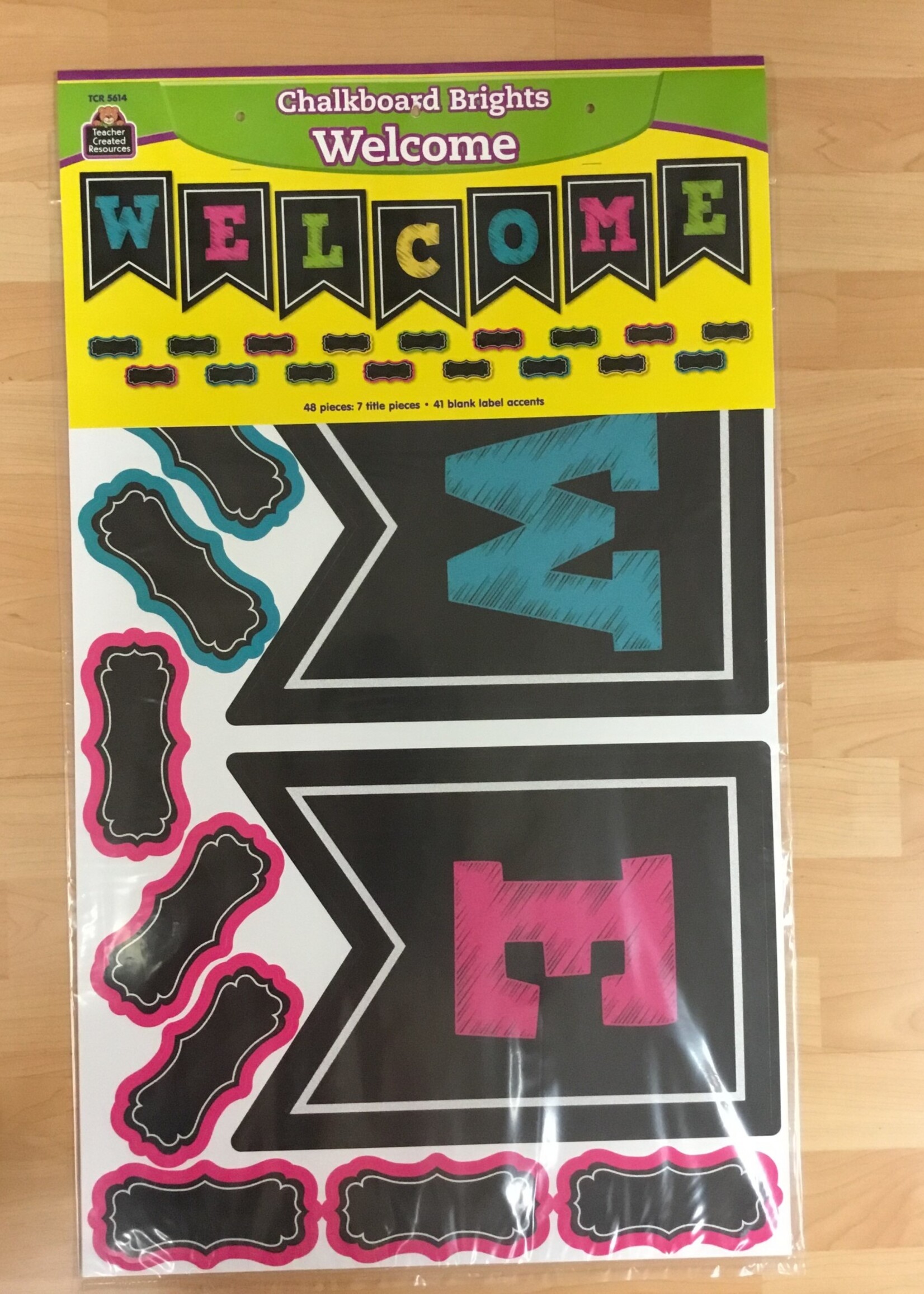 Chalkboard Brights Welcome Bulletin Board