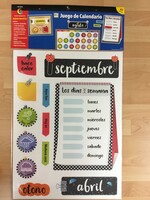 Bold & Bright Spanish Calendar Bulletin Board