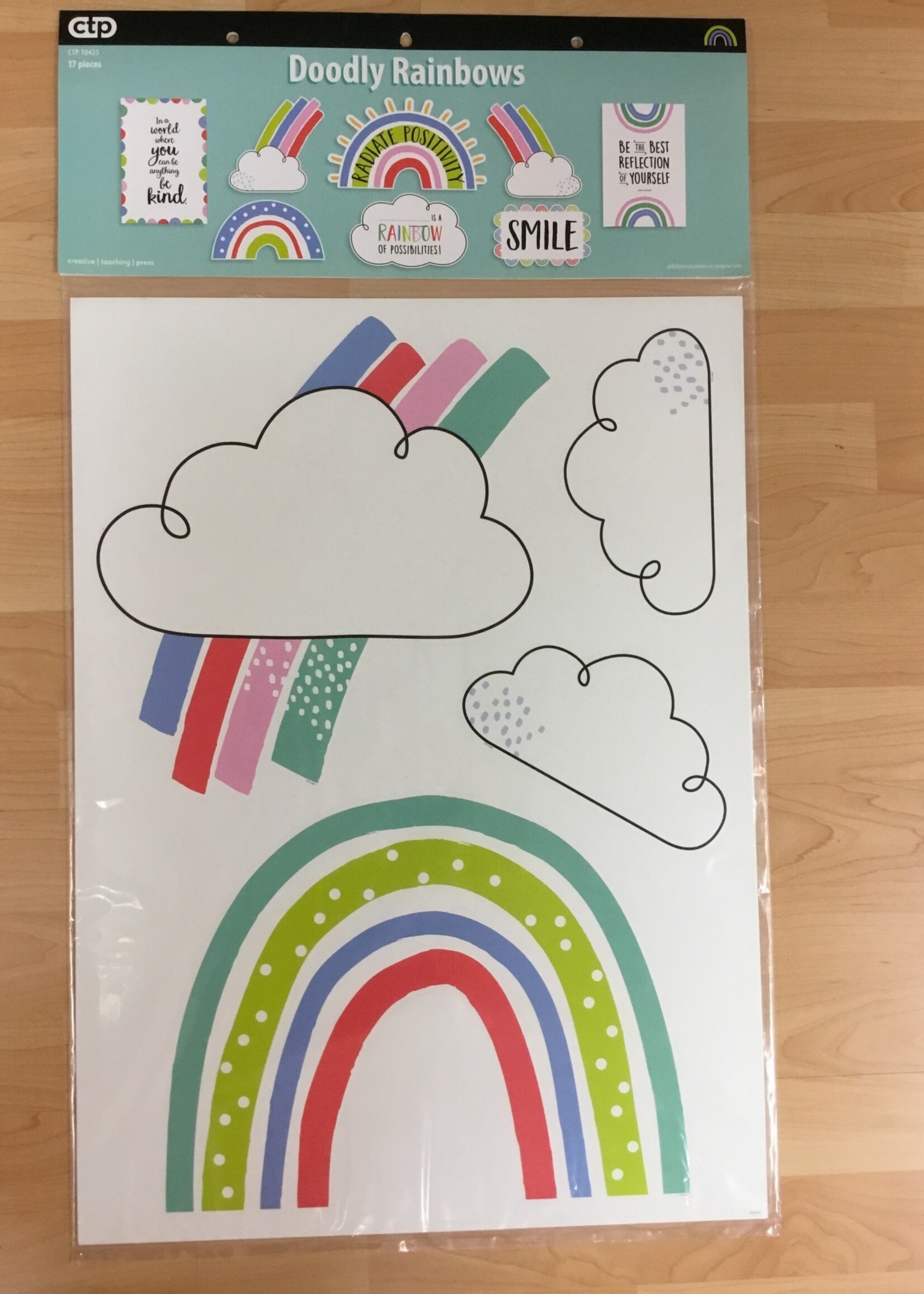 Doodly Rainbows Bulletin Board Set