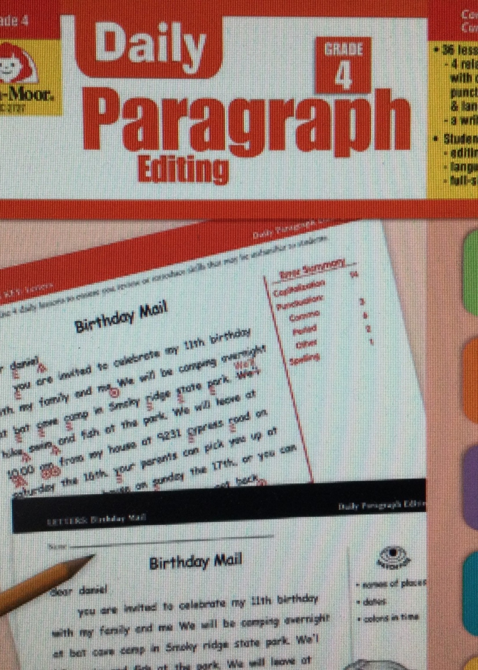 Daily Paragraph Editing Gr. 4
