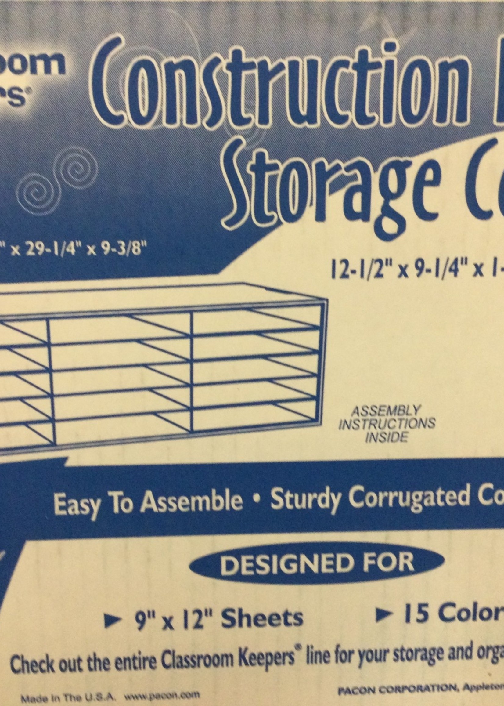 Classroom Keepers 9"x12" Construction Paper Storage