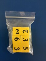 6 Foam Number Dice