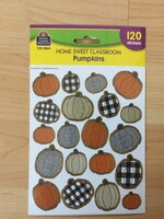 Home Sweet Classroom Pumpkin Stickers 120pc