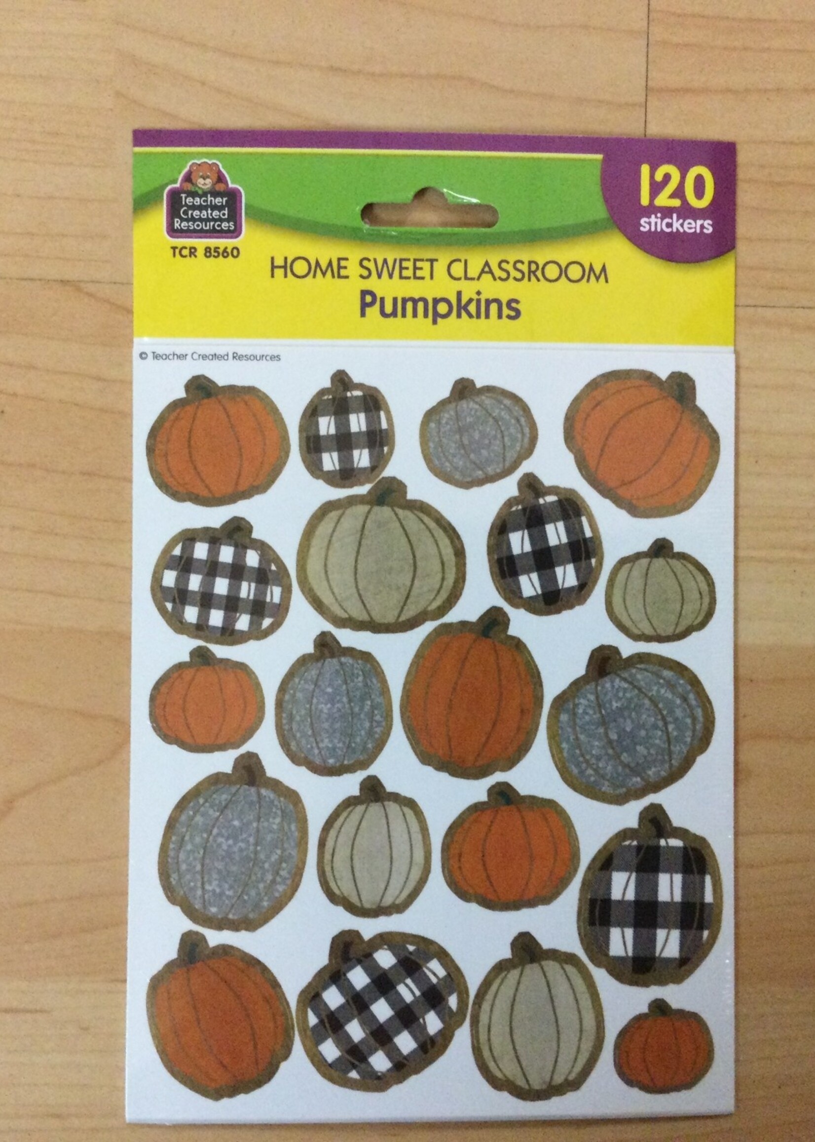 Home Sweet Classroom Pumpkin Stickers 120pc