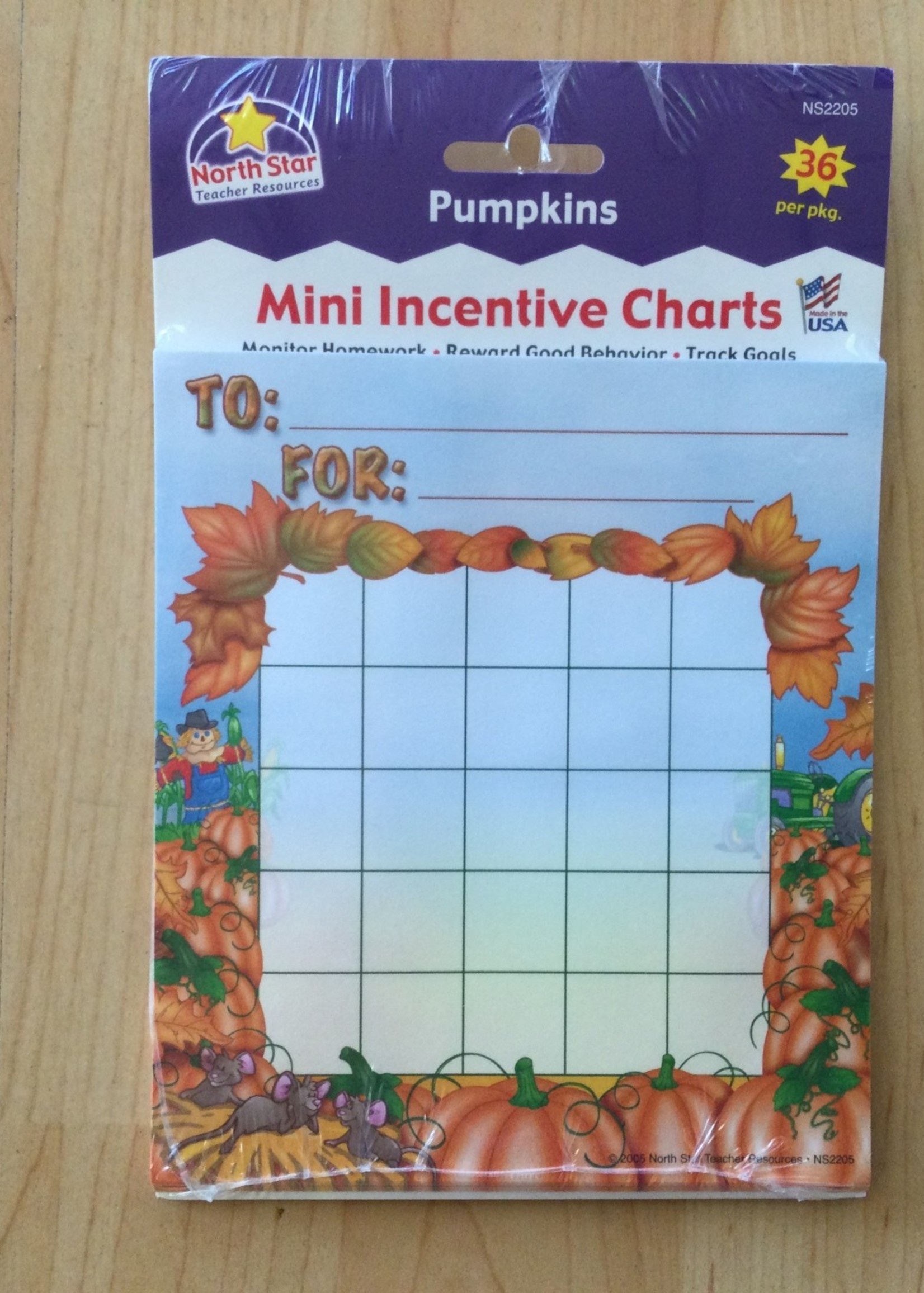 Pumpkins Mini Incentive Charts