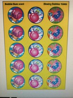 Blowing Bubbles Bubble Gum Stinky Stickers