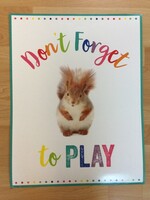 Schoolgirl Style Woodland Whimsy Don't Forget to Play Chart