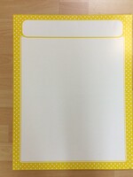 Yellow Polka Dot Blank Chart