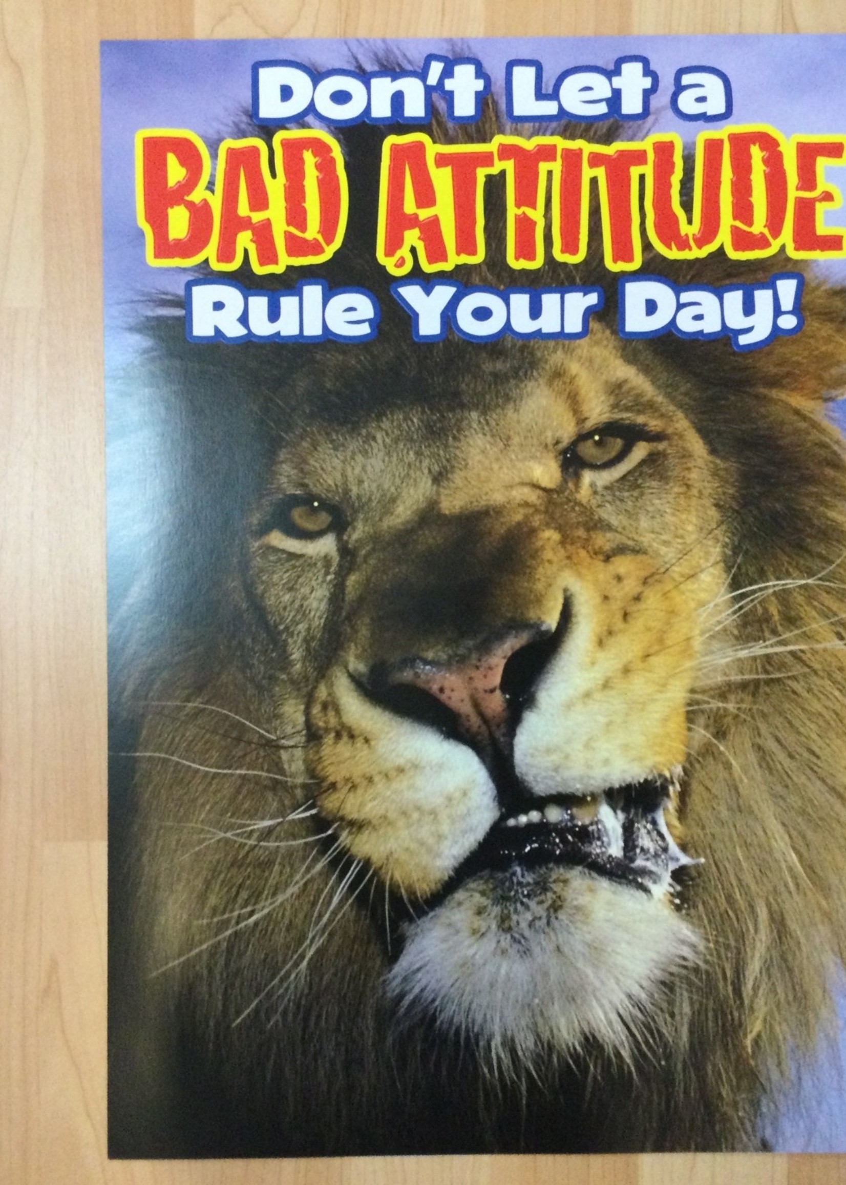 Attitude Lion Poster