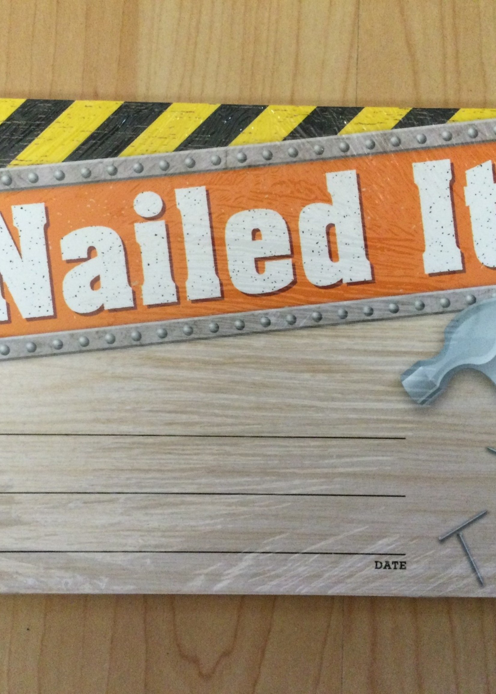 Under Construction Nailed It! Awards 30pk