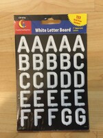 White Letter Board Stickers