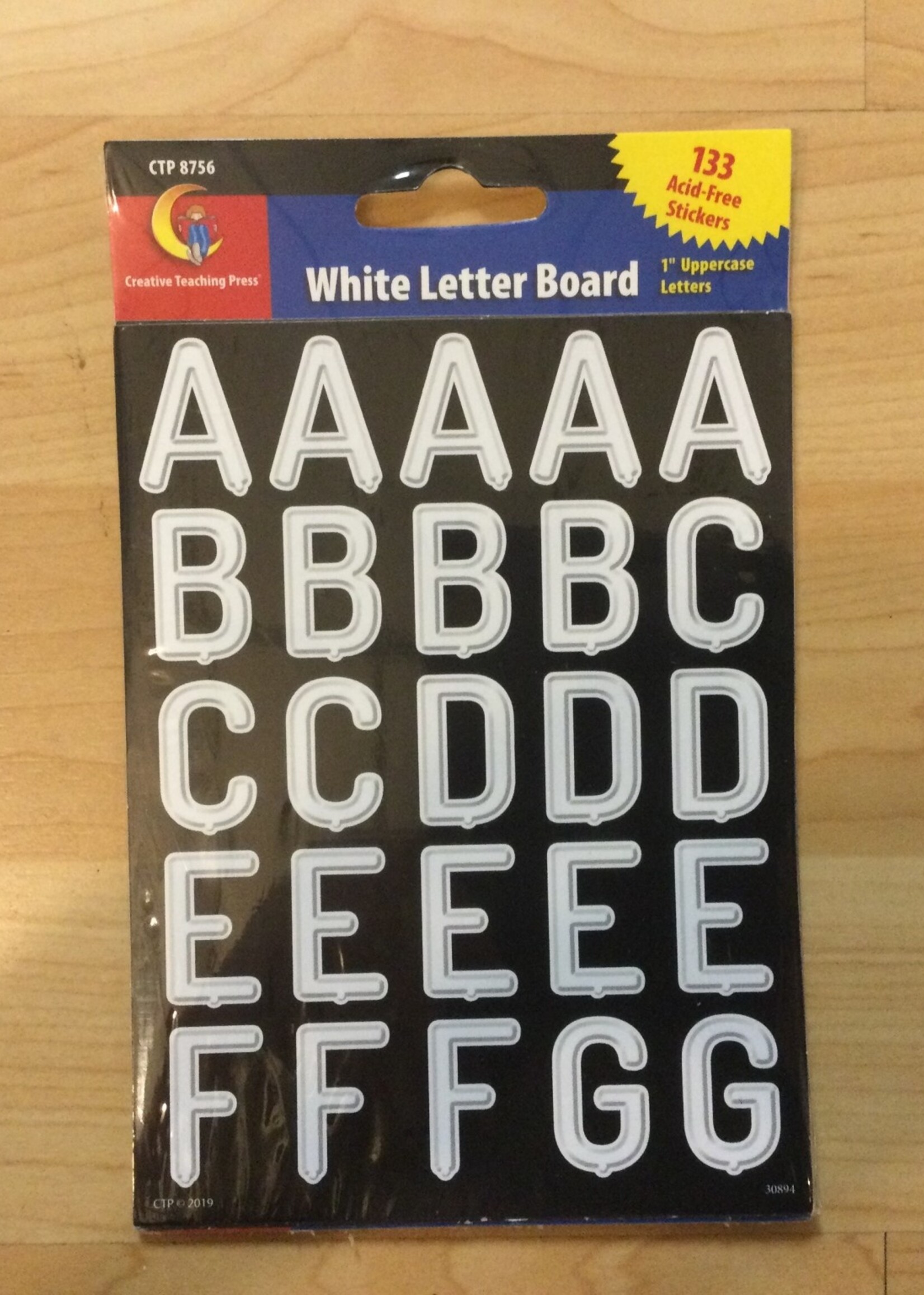 White Letter Board Stickers