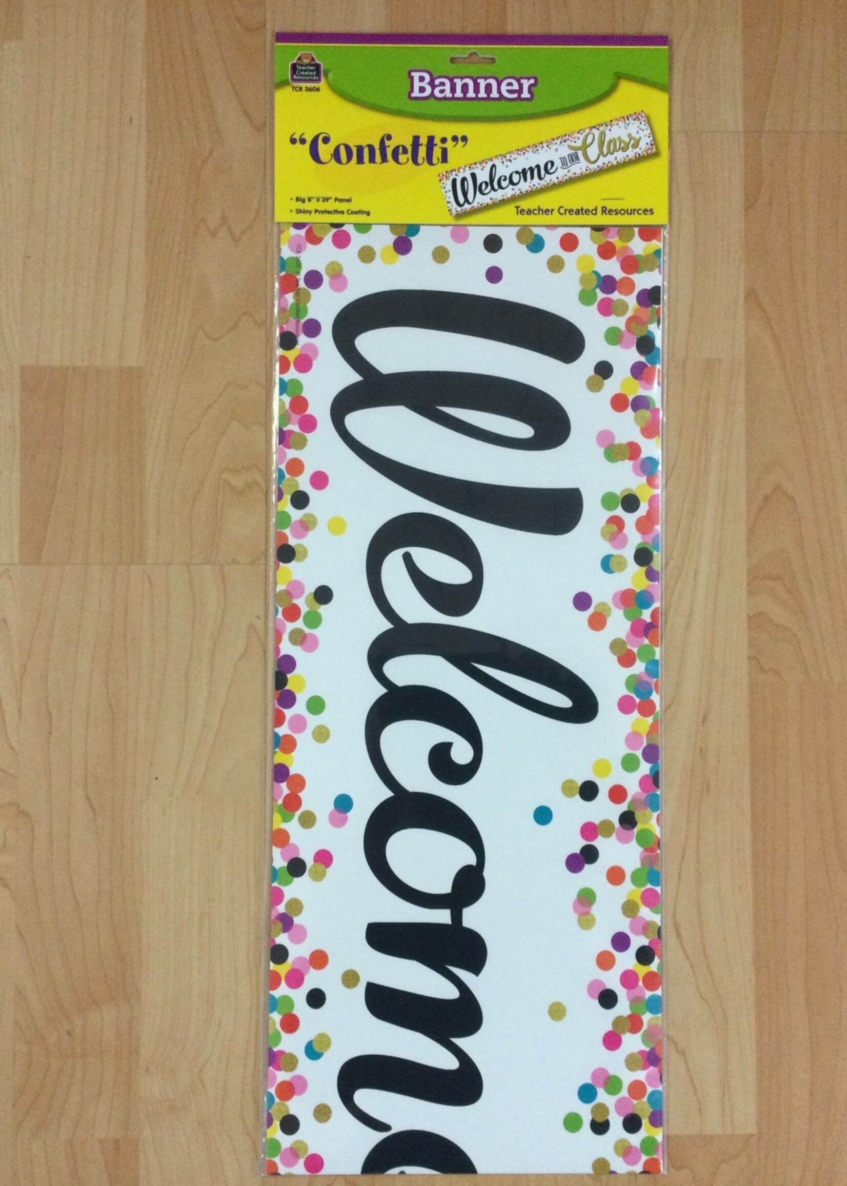 Confetti Welcome to Our Class Banner