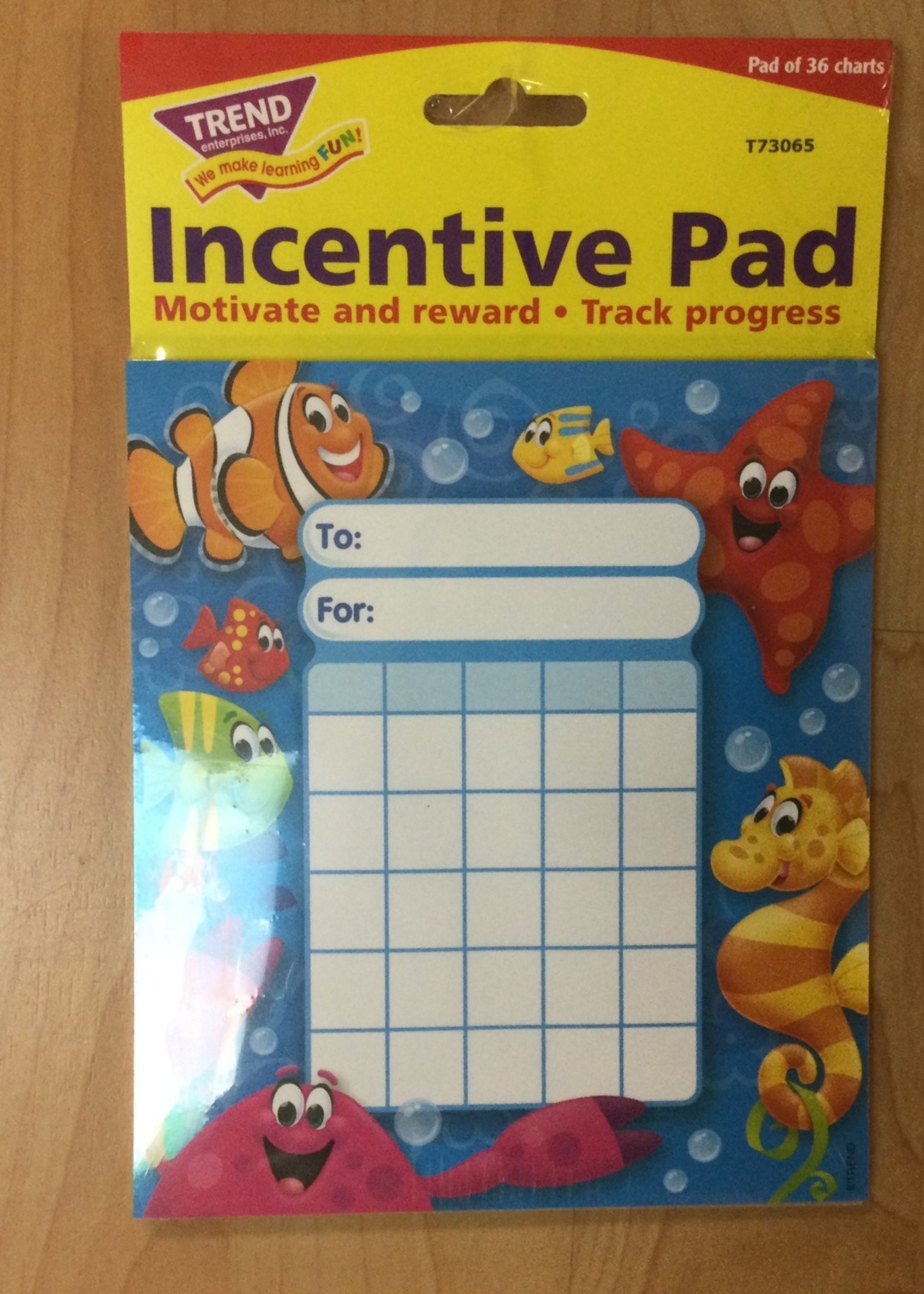 Sea Buddies Mini Incentive Charts 36 sheets