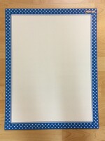 Blue Polka Dot Wipe-Off Chart