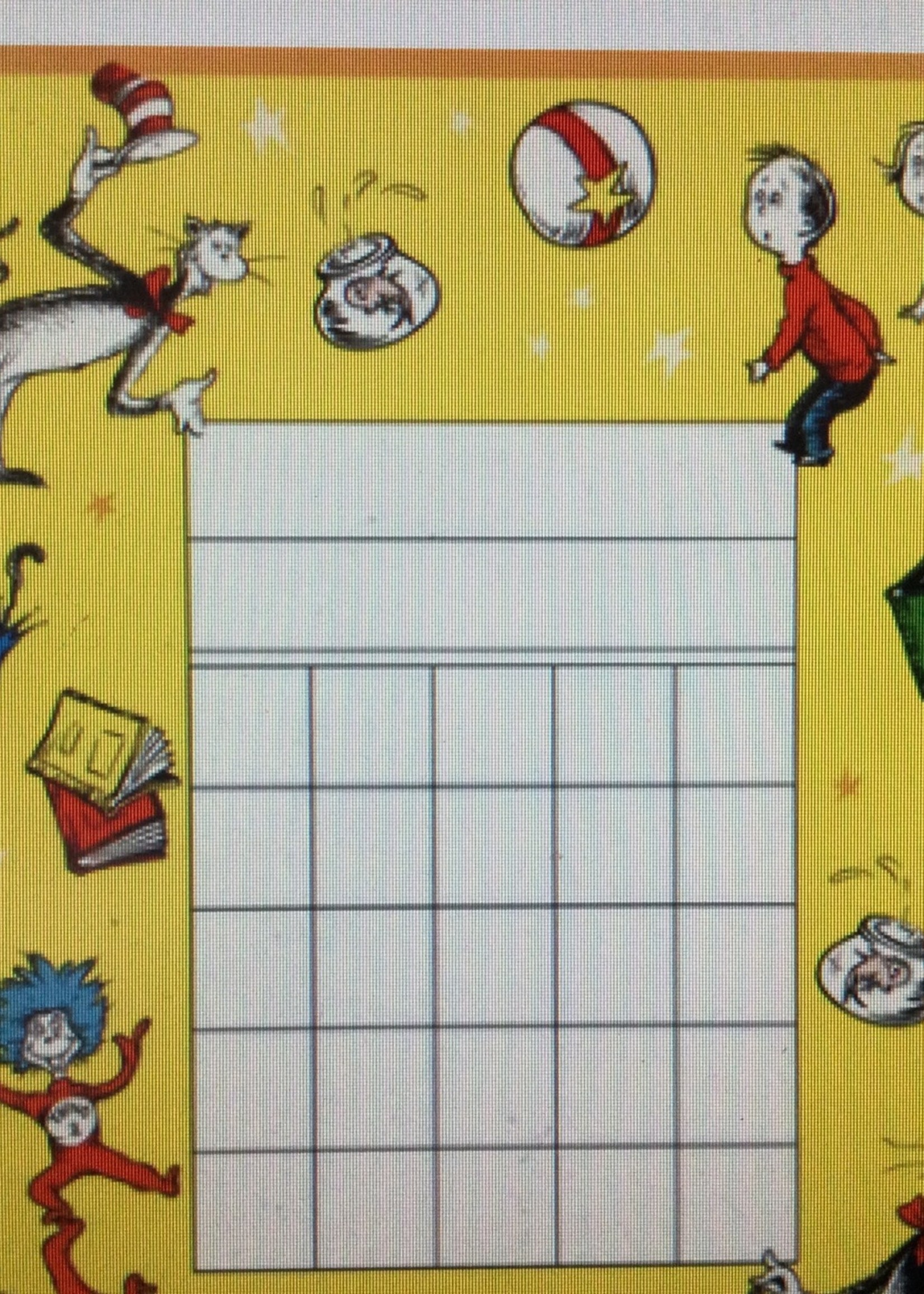 Dr. Seuss Cat in the Hat Mini Incentive Charts