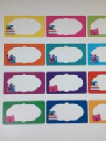 Non-adhesive Library Labels 72pc