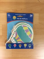 Hot Air Balloons Cutouts Up and Away 36pc
