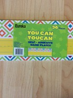 You Can Toucan Self-Adhesive Nameplates 36pk