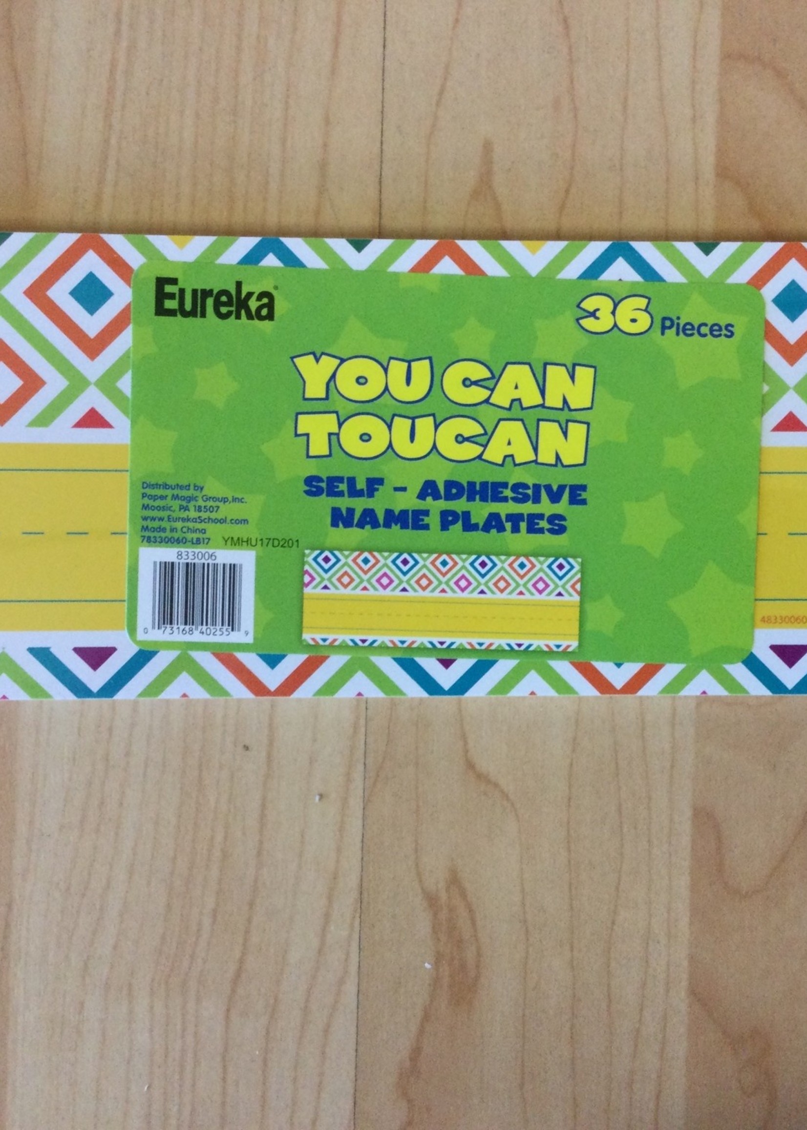 You Can Toucan Self-Adhesive Nameplates 36pk