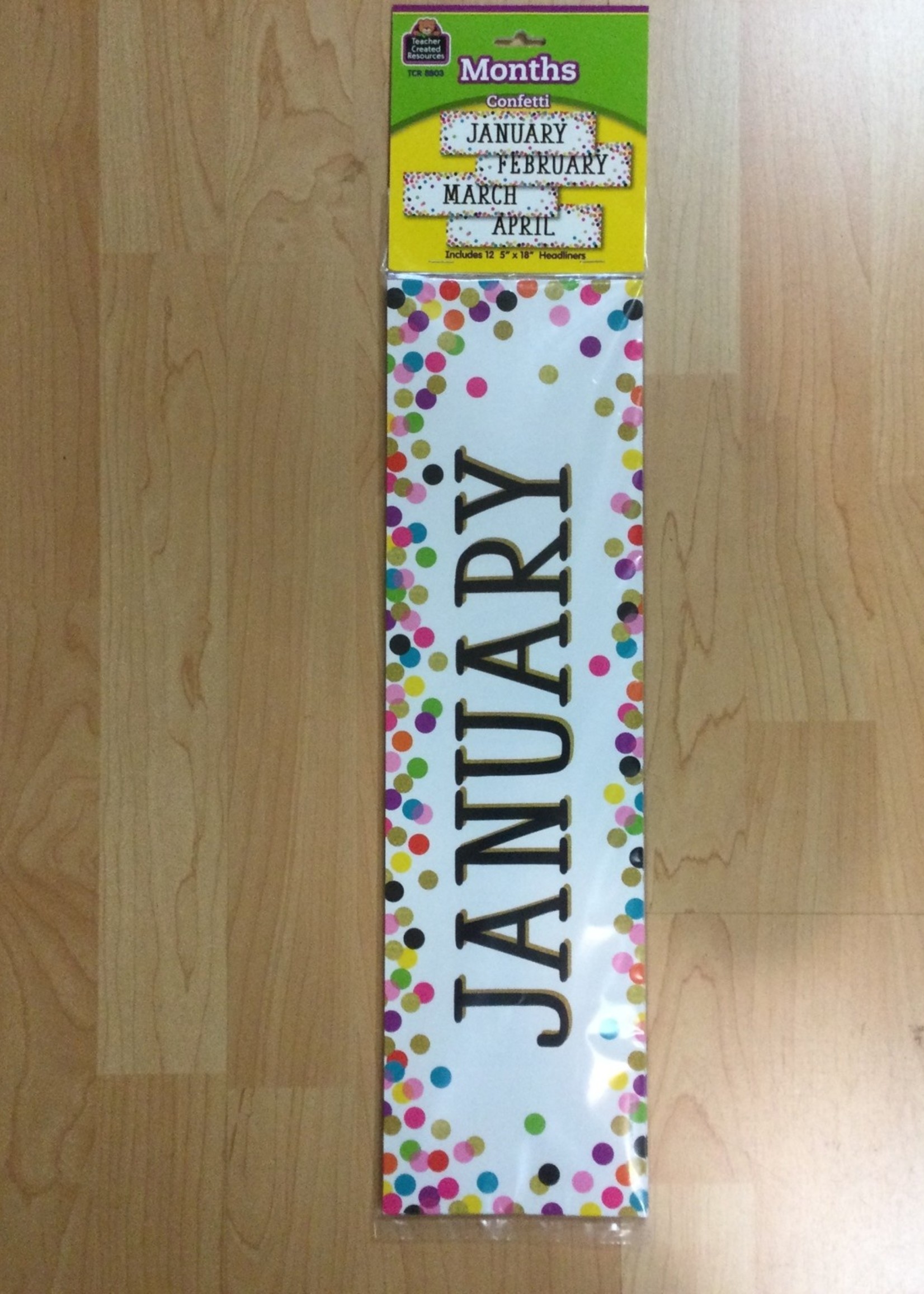 Confetti Months of the Year