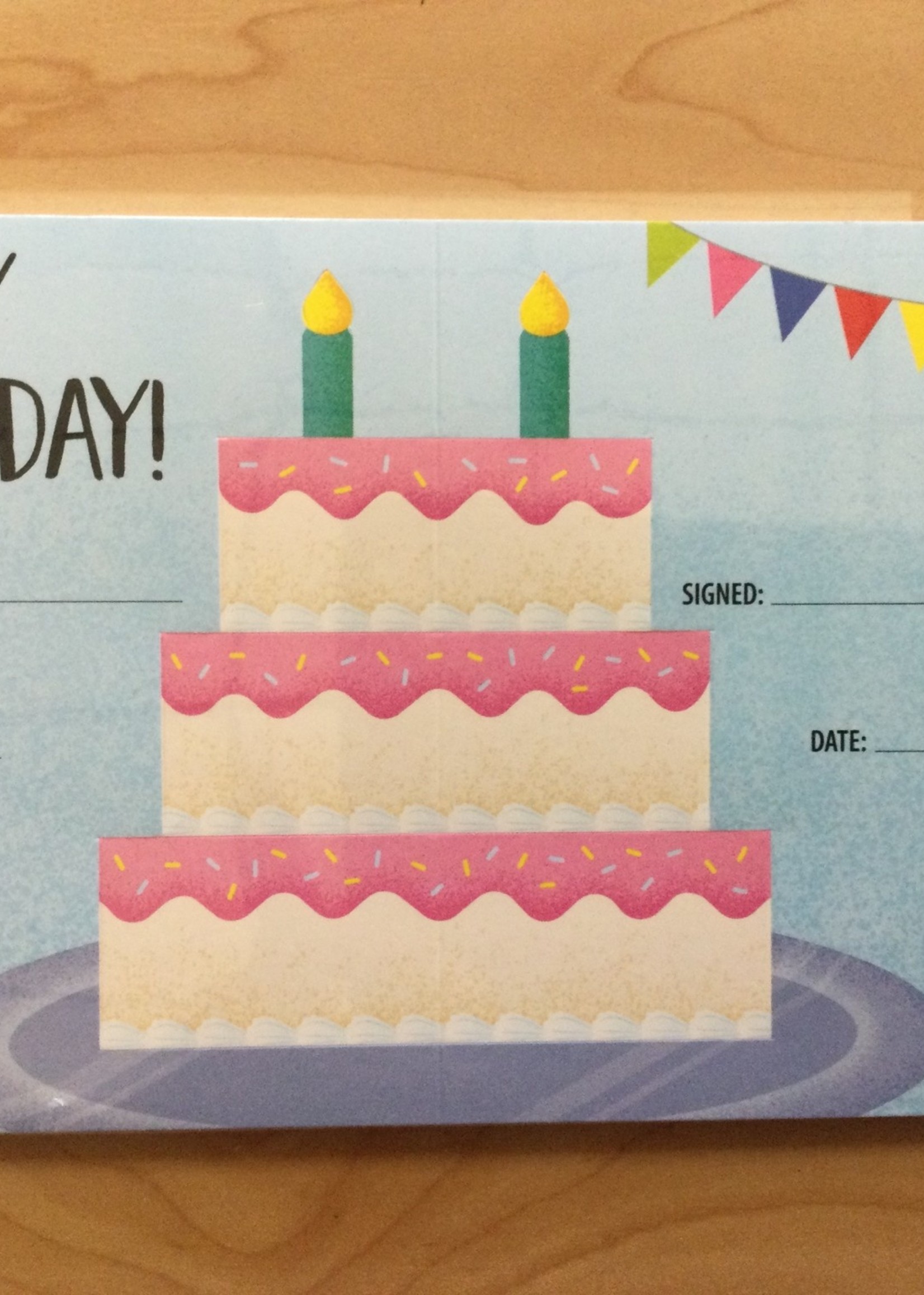 Happy Birthday Pop It Cake Awards 30pk