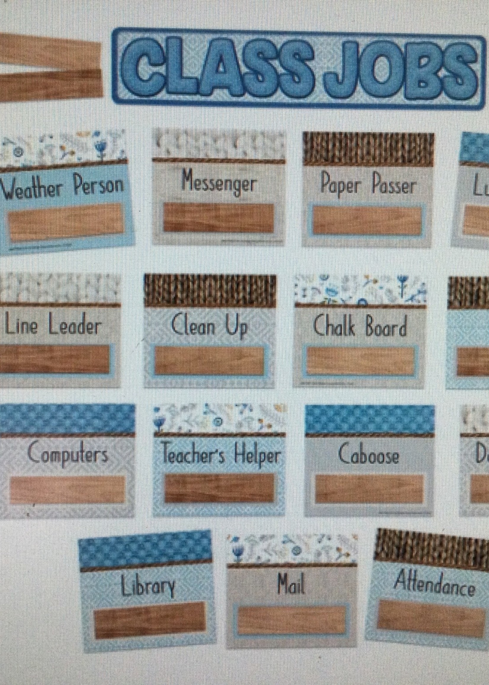 A Close-Knit Class Jobs Mini Bulletin Board