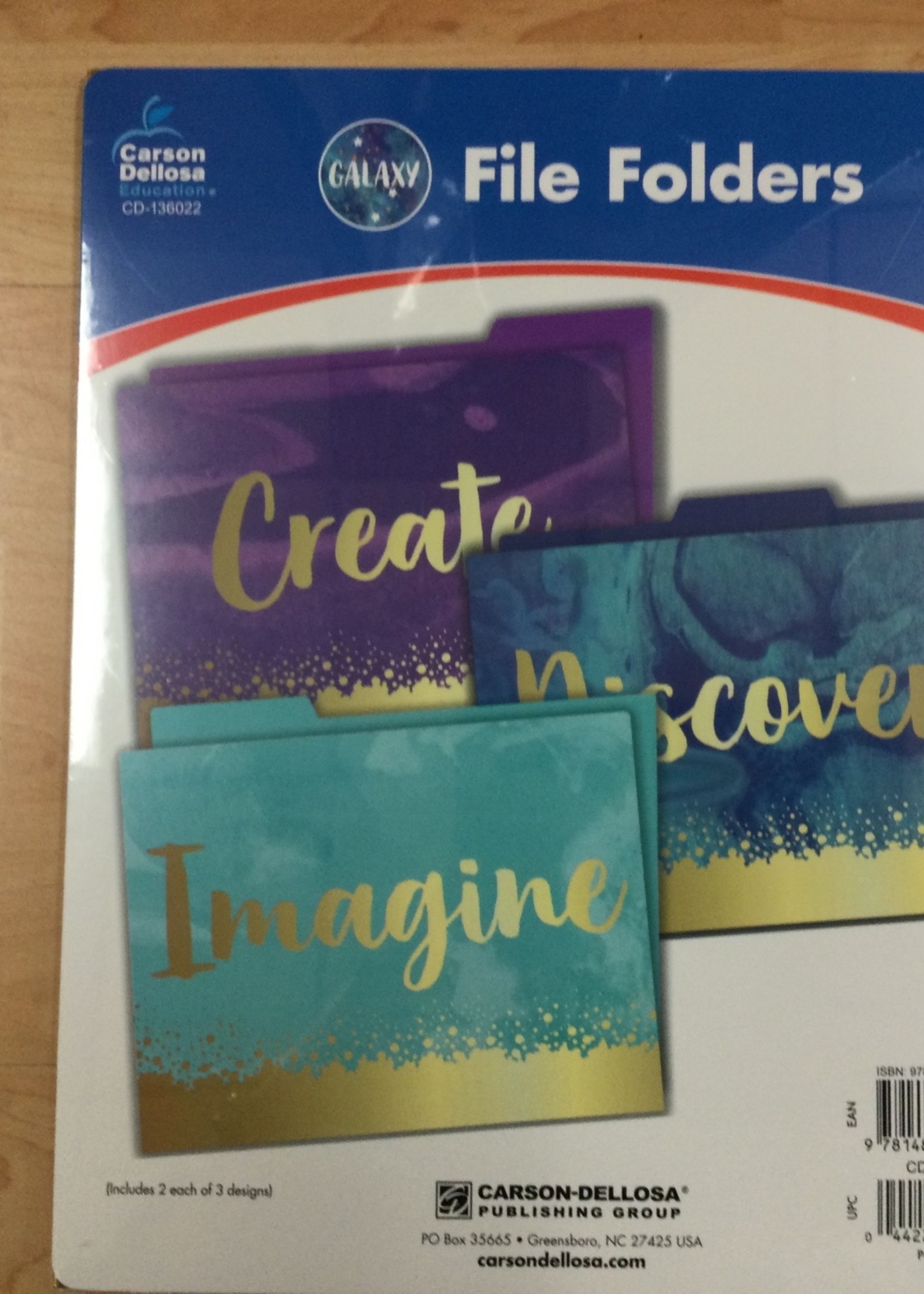 Galaxy File Folders 6pc