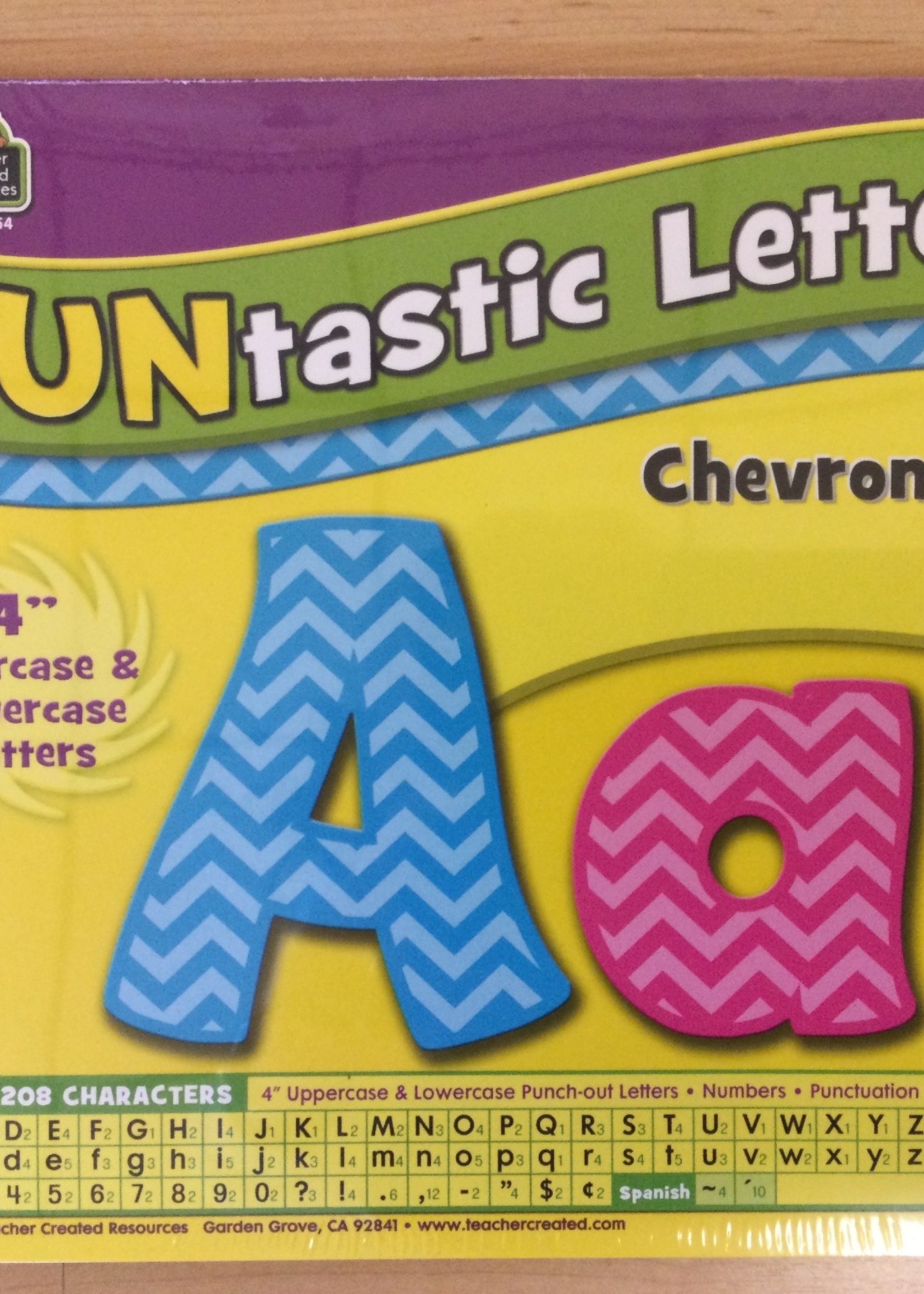 Chevron 4" FUNtastic Letters