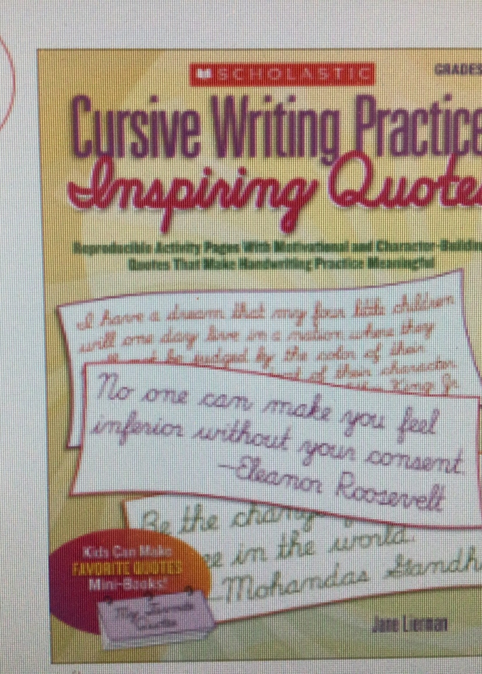 Cursive Writing Practice Quotes