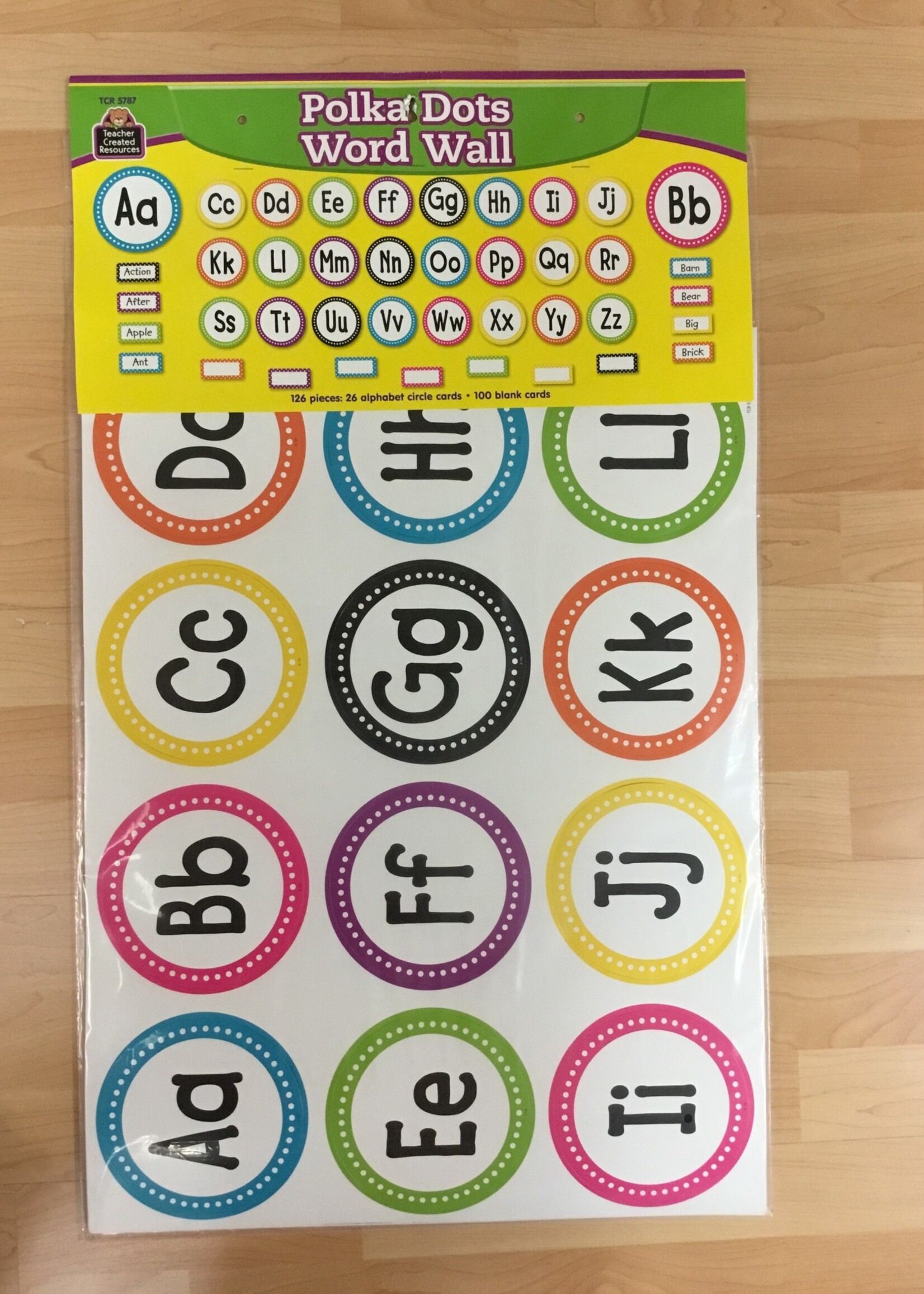 Polka Dots Word Wall Bulletin Board 126pc