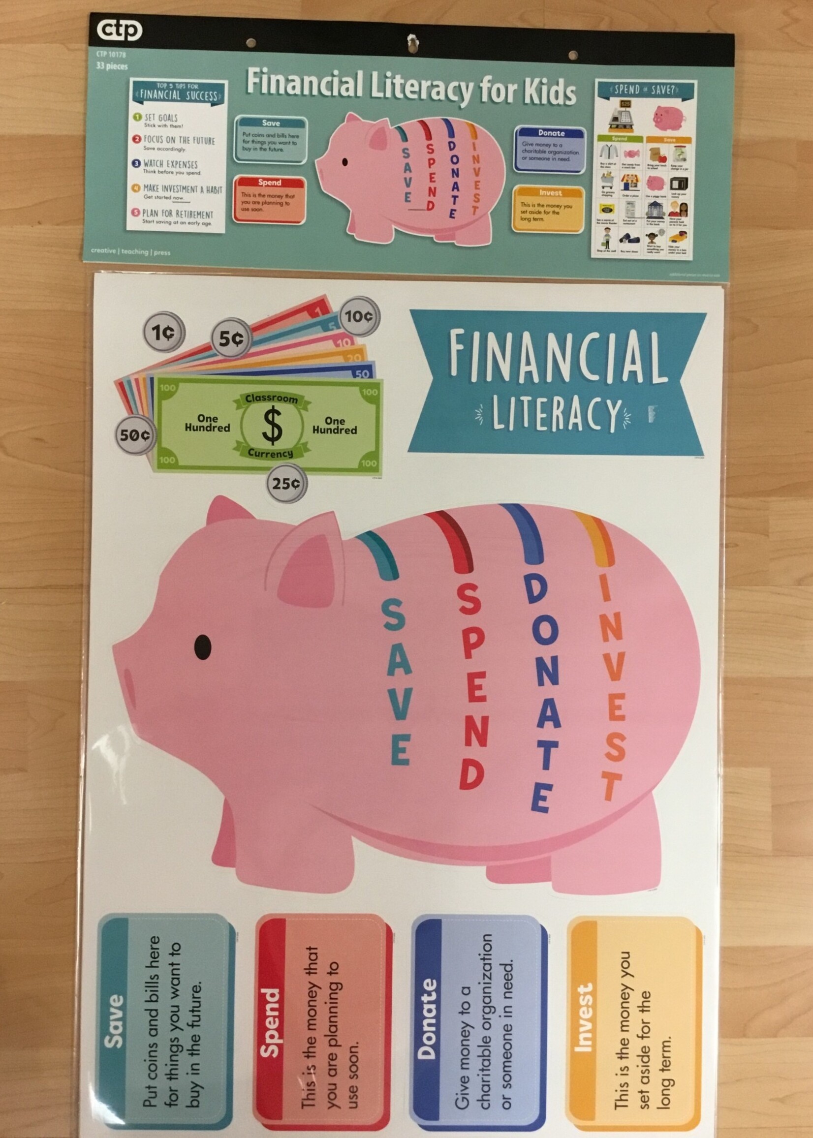 Financial Literacy for Kids Bulletin Board