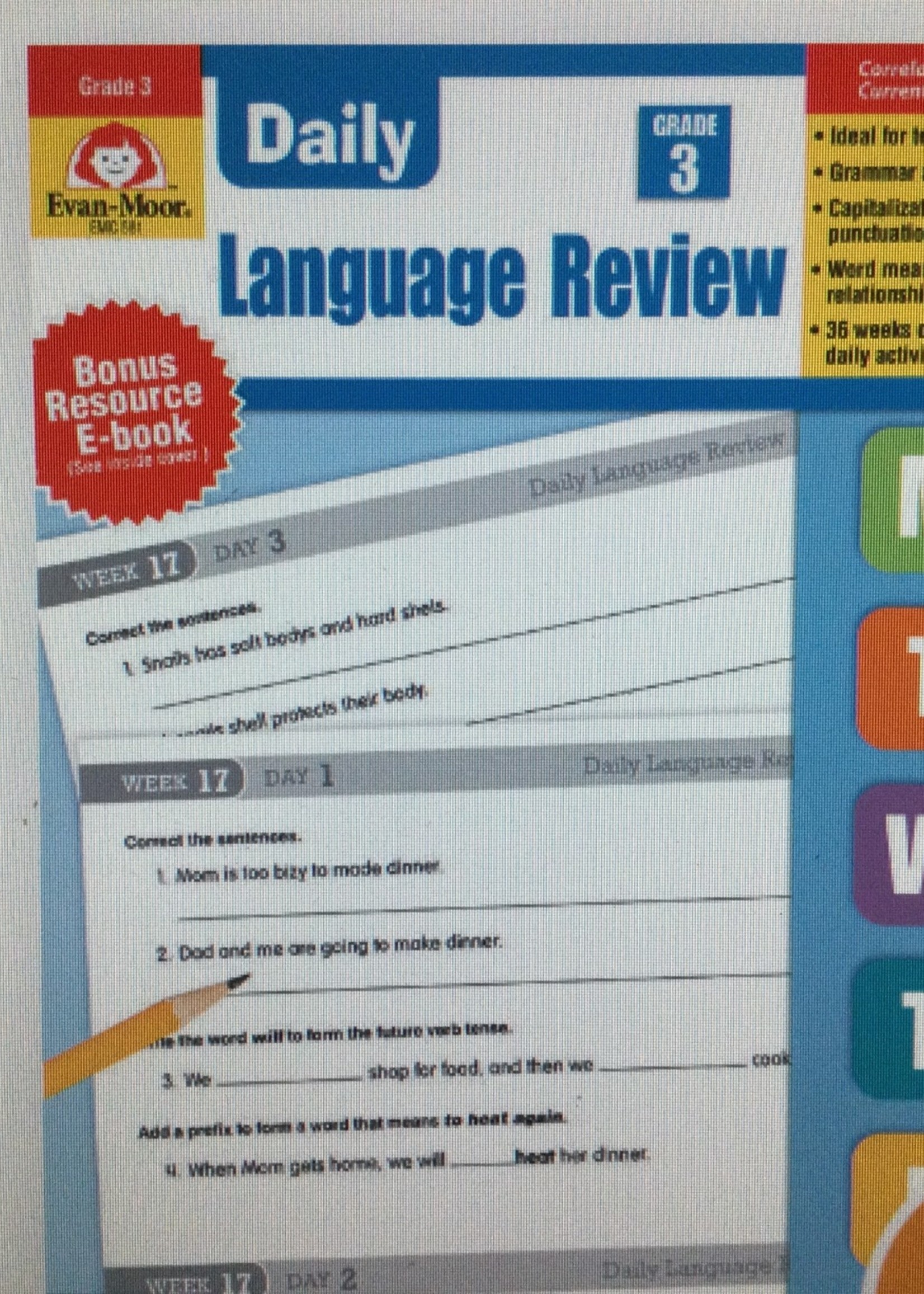 Daily Language Review Gr. 3