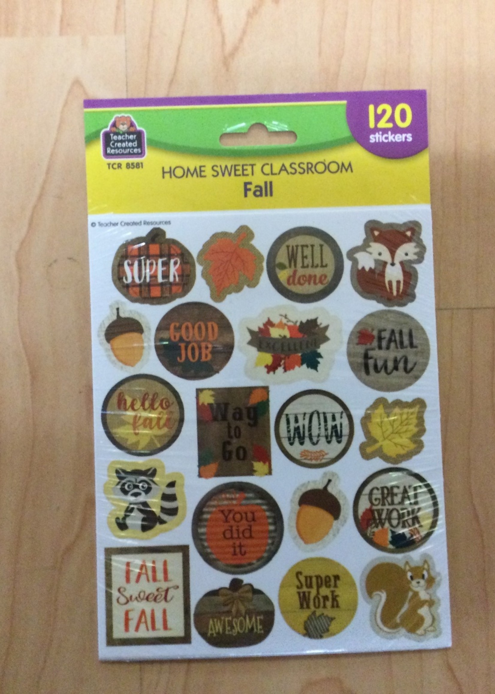 Home Sweet Classroom Fall Stickers 120pc