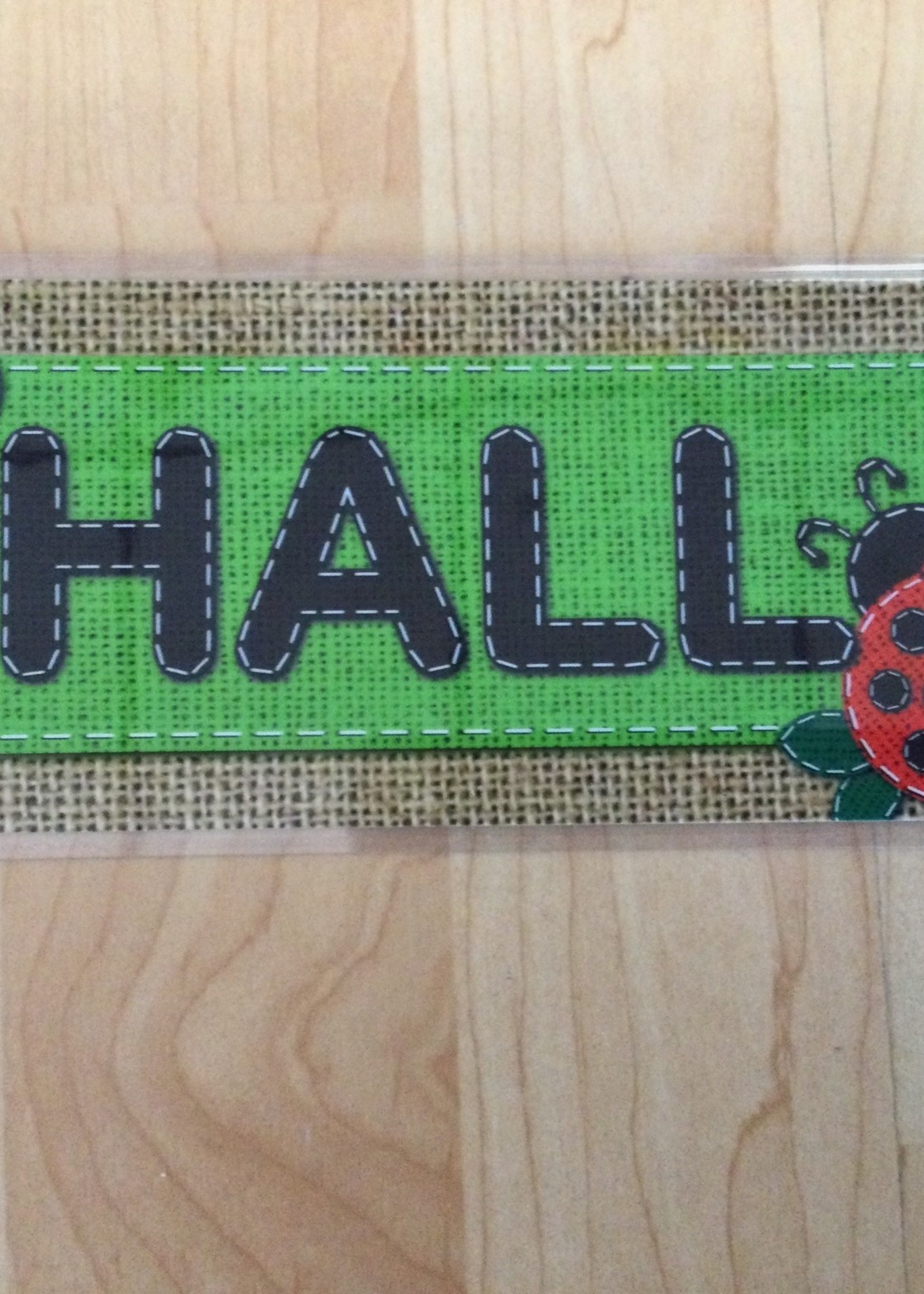 Burlap Ladybug Hall Pass
