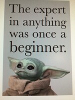 The Expert In Anything Was Once A Beginner Mandalorian Poster